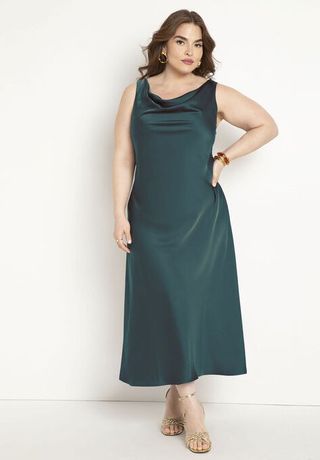 Eloquii + Cowl Neck Dress