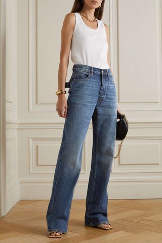 Bottega Veneta + High-Rise Straight-Leg Jeans