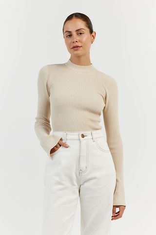 Dissh + Donna Stone Sleeved Knit Top