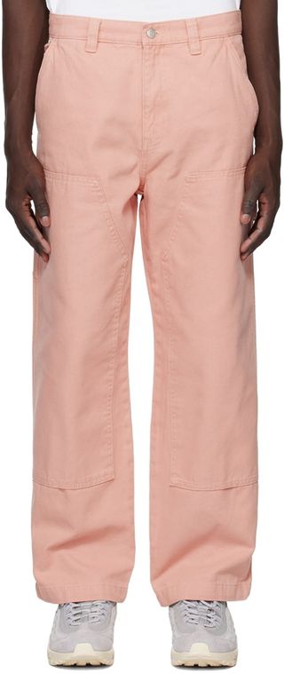 Stüssy + Pink Paneled Trousers