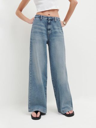 The Reformation + Tomas Super Wide Leg Slouch Trouser Jeans