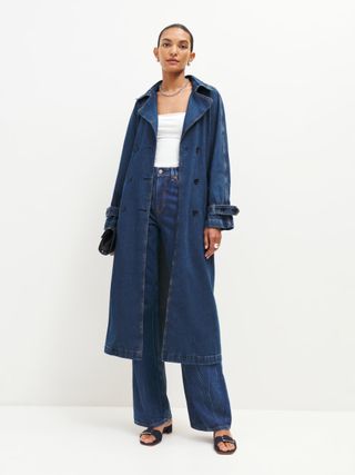 Reformation + Hayes Denim Trench Coat