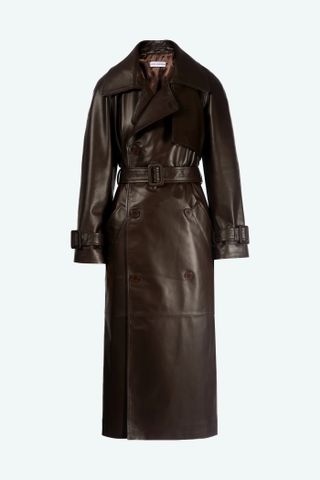 Nour Hammour + Henri Oversized Leather Trench