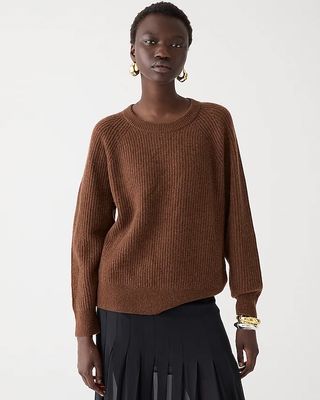 J.Crew + Ribbed Cashmere Sweater