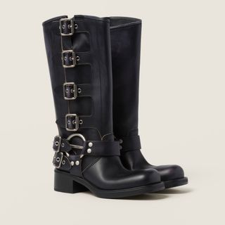 Miu Miu + Leather Boots