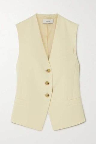 Vince + Recycled-Crepe Vest