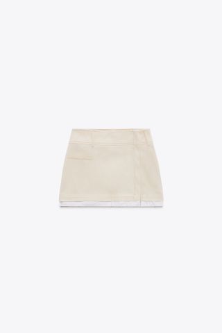 Zara + Combination Mini Skirt