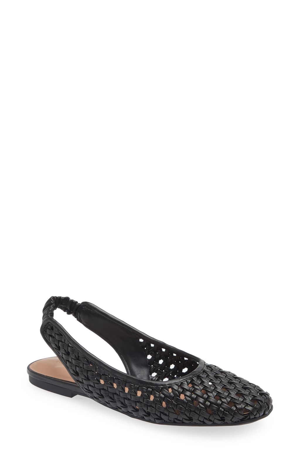 slingback flats leather