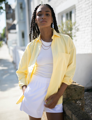 With Nothing Underneath + The Weekend: Oxford in Butter Yellow