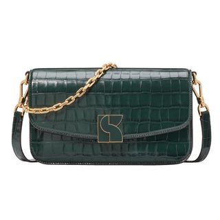 Kate Spade New York + Dakota Croc-embossed Small Crossbody