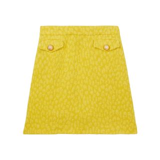 Kate Spade New York + Tonal Leopard Textured Skirt