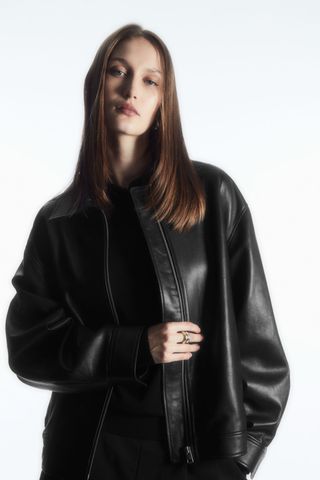 Cos + Zip-Up Leather Jacket