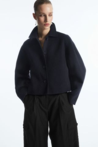COS + Boxy-Fit Double-Faced Wool Jacket