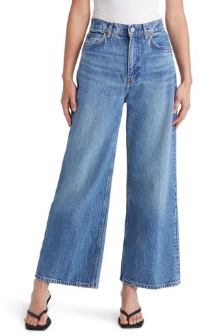 Reformation + Cary High Waist Wide Leg Jeans