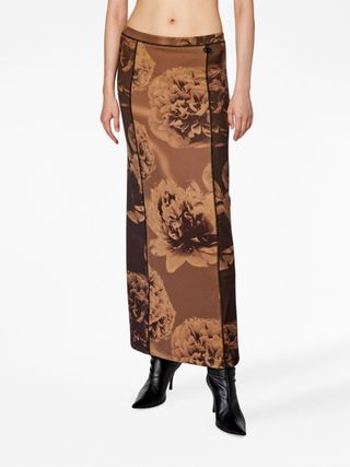 Diesel + O-Clairinne Floral-Print Skirt