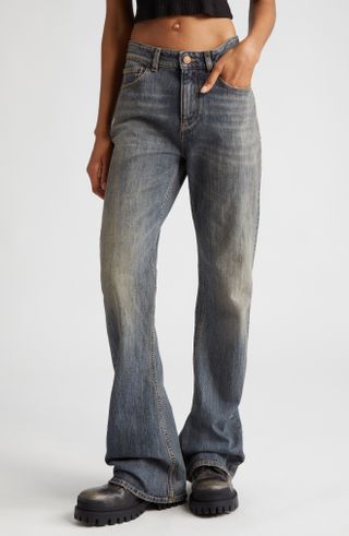 Balenciaga + Rigid Bootcut Jeans