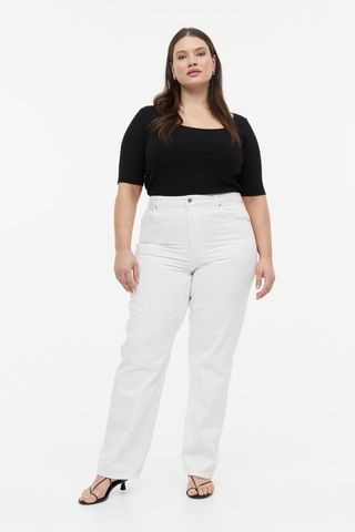 H&M+ + 90's Straight High Jeans