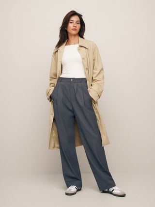 Reformation + Mason Pant in Charcoal