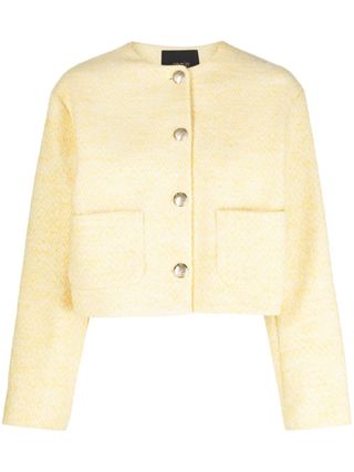 Maje + Cropped Tweed Jacket