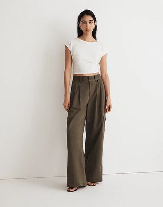 Madewell + The Harlow Wide-Leg Cargo Pant