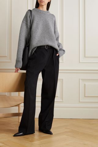 The Row + Ophelia Oversized Wool and Cashmere-Blend Sweater