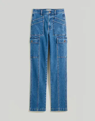 Madewell + '90s Straight Cargo Jean in Densmore Wash