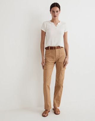 Madewell + The Garment-Dyed '90s Straight Cargo Pants