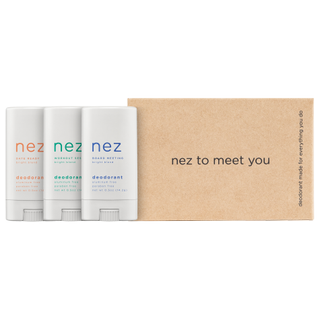 Nez + Bright Blend Collection: Mini Travel Size Deodorant Set