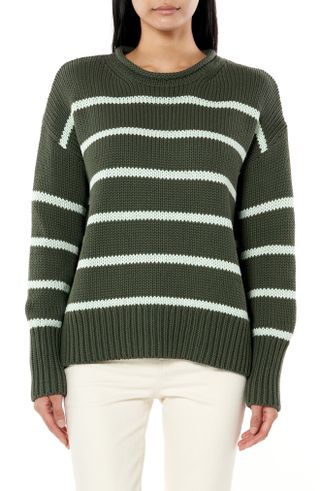 La Ligne + Marin Stripe Cotton Sweater