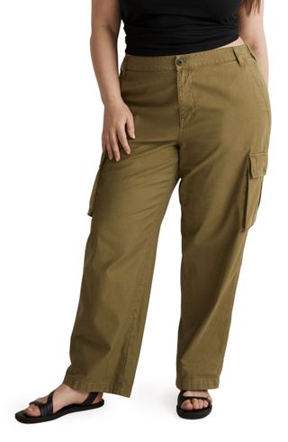 Madewell + Garment Dyed Low Slung Straight Cargo Pants