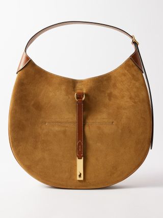 Polo Ralph Lauren + Polo ID Suede Shoulder Bag