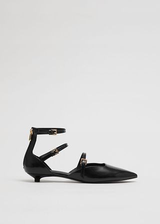 & Other Stories + Point-Toe Leather Pumps