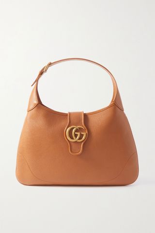 Gucci + Aphrodite Embellished Leather Shoulder Bag