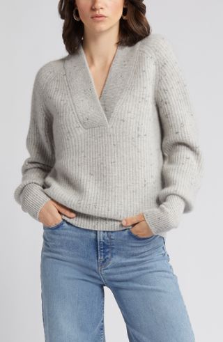 Nordstrom Signature + Speckle Cashmere Sweater