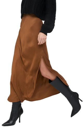 Bella Dahl + Asymmetric Side Slit Maxi Skirt