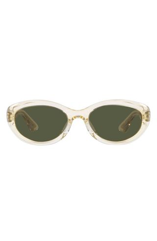 Oliver Peoples + x Khaite 1969C 53mm Oval Sunglasses
