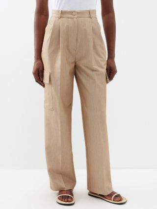 The Frankie Shop + Maesa Tailored Fresco Cargo Trousers