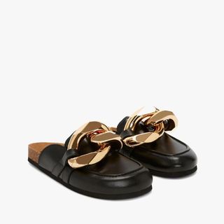 JW Anderson + Chain Loafer Leather Mules