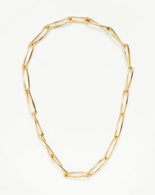 Missoma + Twisted Link Chain Necklace in 18ct Gold Plated