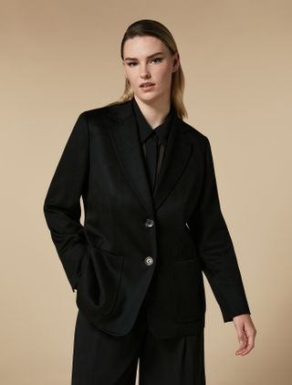 Marina Rinaldi + Pure Wool Drap Jacket