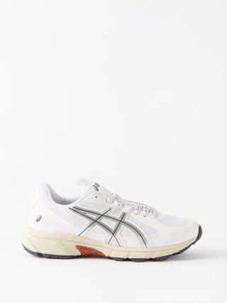 Asics + GEL-Venture 6 Faux-Leather and Mesh Trainers