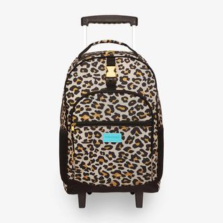 Posh Peanut + Lana Leopard Rolling Backpack