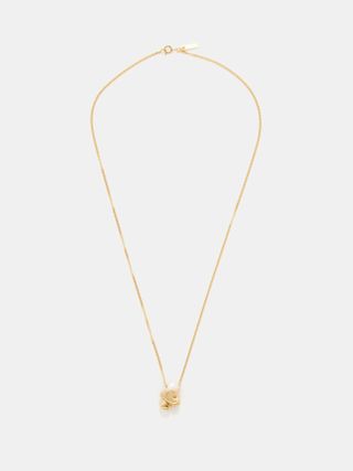Completedworks + Crushed Pearl & 14kt Gold-Plated Necklace