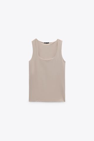Zara + Polyamide Top with Wide Straps