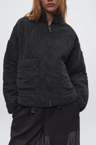 Zara + Padded Jacket With Pockets
