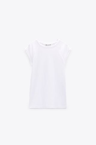 Zara + Faded Cotton T-Shirt