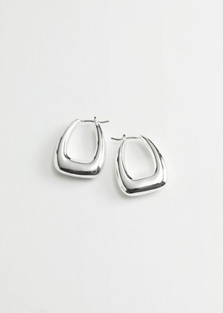 & Other Stories + Chunky Oval Hoop Earrings