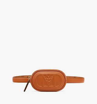 Mcm + Mode Travia Belt W/ Zip Pouch in Nappa Leather