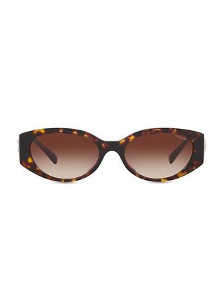 Coach + 54mm Oval Sunglasses