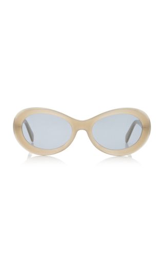 Toteme + The Ovals Round-Frame Acetate Sunglasses